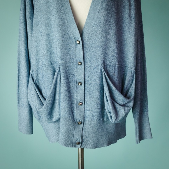 Tricot Alexander Wang M Blue Merino Wool Sweater - Picture 3 of 8